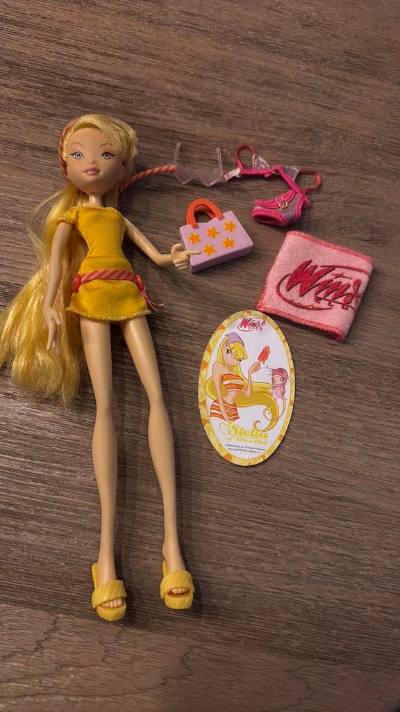 Winx club beach pop Stella, Verzamelen, Ophalen of Verzenden, Gebruikt, Pop