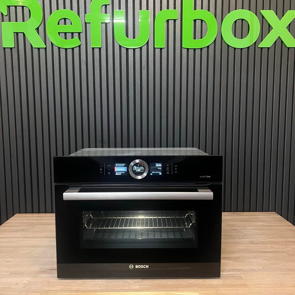 Bosch Serie 8 AccentLine inbouw combi stoomoven, Hete lucht, Refurbished, Oven met grill, Inbouw