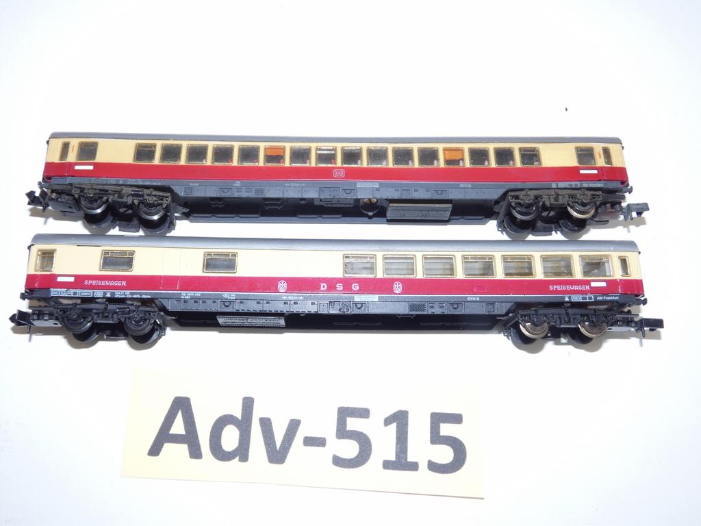 Adv-515 N Spoor TEE Personenwagons Arnhold 3820/40, Hobby en Vrije tijd, Modeltreinen | N-Spoor, Gelijkstroom, Fleischmann, Wagon
