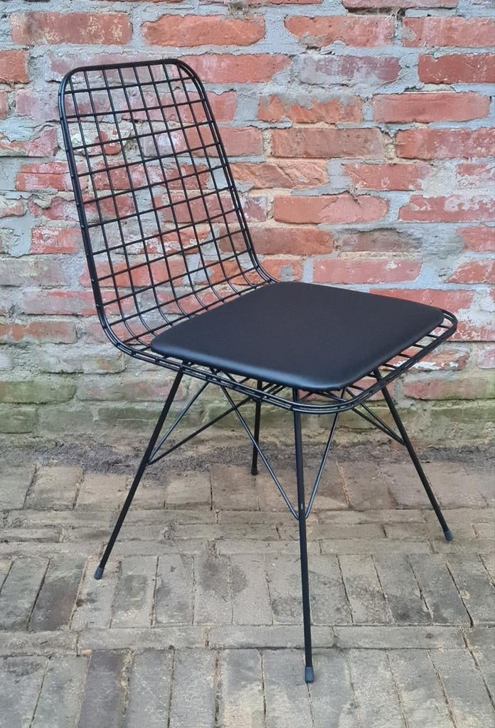 Design draadstoel. Skai bekleding., Ophalen of Verzenden, Eén