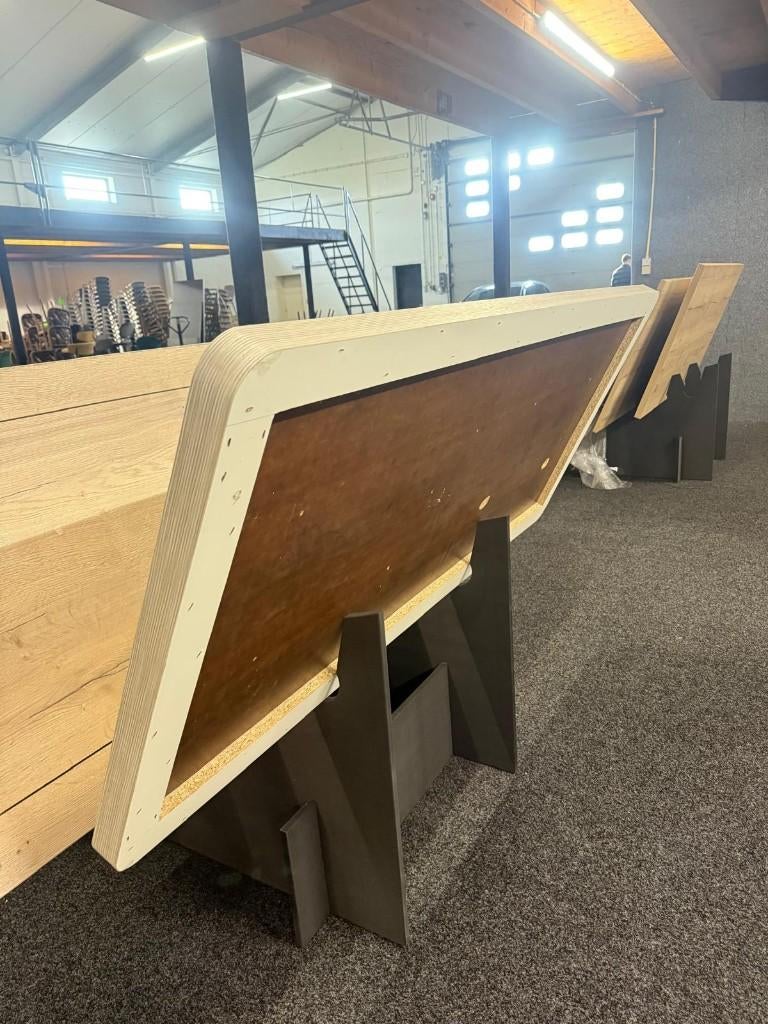 Licht Eikenlook Tafelbladen 180x80 cm – 3 stuks beschikbaar, Ophalen, Overige materialen, Gebruikt, 50 tot 100 cm