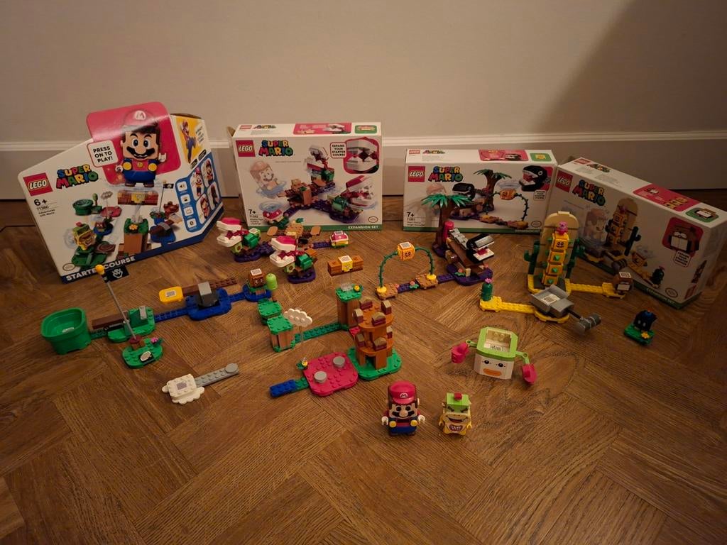 Lego Mario Startset + Uitbreidingssets (71360, 71382, etc.), Kinderen en Baby's, Speelgoed | Duplo en Lego, Zo goed als nieuw