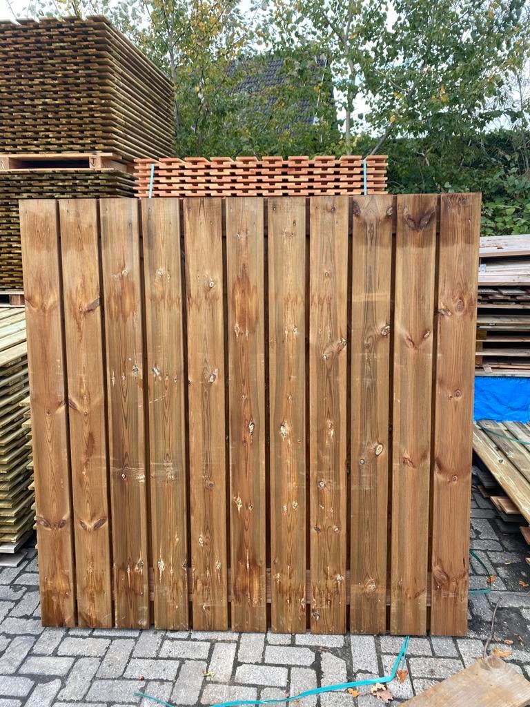 1 nieuw scherm Nobifix 23 planks 180x180cm, Tuin en Terras, Ophalen, Nieuw, Hout, 150 tot 200 cm