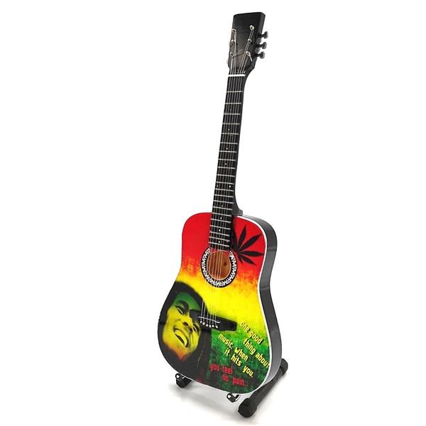 Bob marley kleuren foto miniatuur gitaar 25cm mini guitar, Info@deconoord.nl, Deco Noord, Nieuw, Ophalen of Verzenden