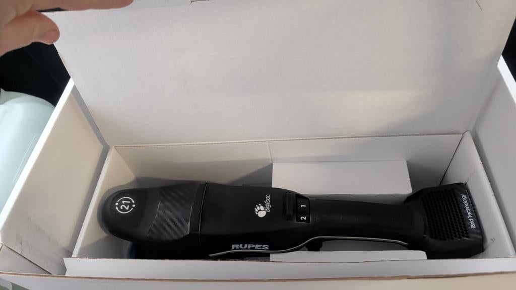 Rupes BigFoot polijstmachine compleet met accu, Ophalen of Verzenden