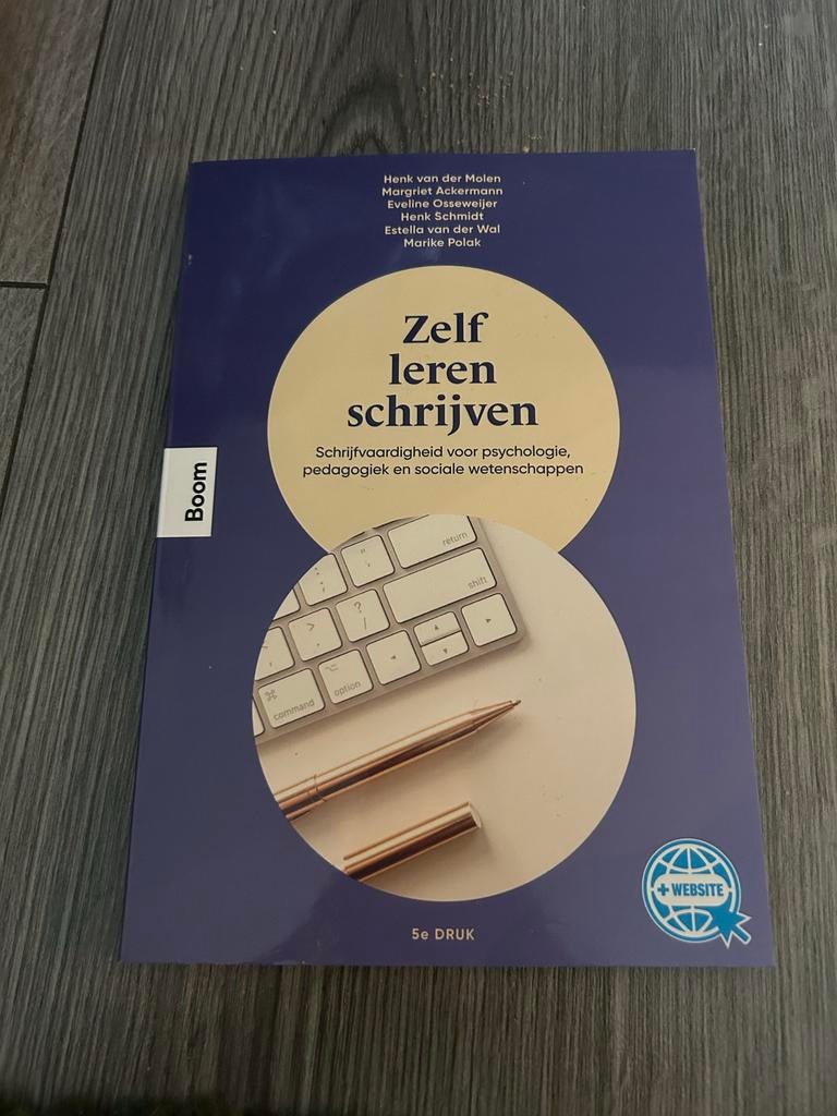 Zelf leren schrijven - Psychologie, pedagogiek, Boeken, Studieboeken en Cursussen, Ophalen of Verzenden, Alpha, Zo goed als nieuw
