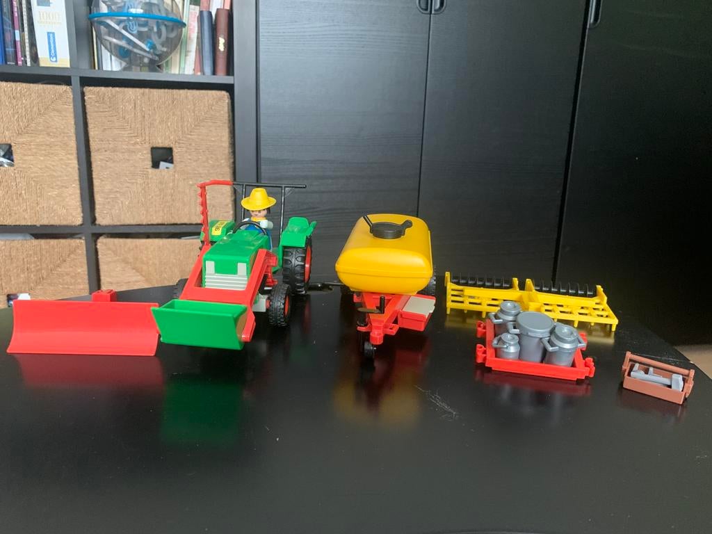 Playmobil tractor 3500 & 3502 vintage 1978, Ophalen of Verzenden, Zo goed als nieuw, Complete set