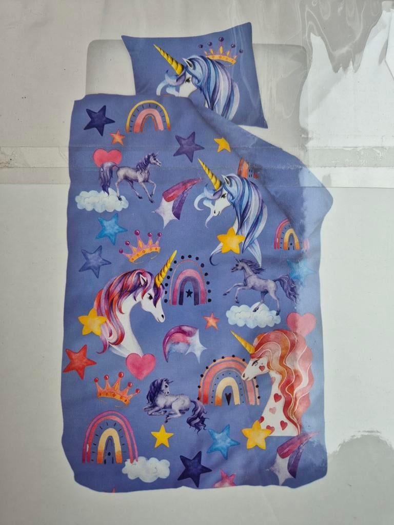 Snoozing Kids Eenhoorn Dekbedovertrek 140x200, Ophalen, Overige kleuren, Meisje, Dekbedovertrek