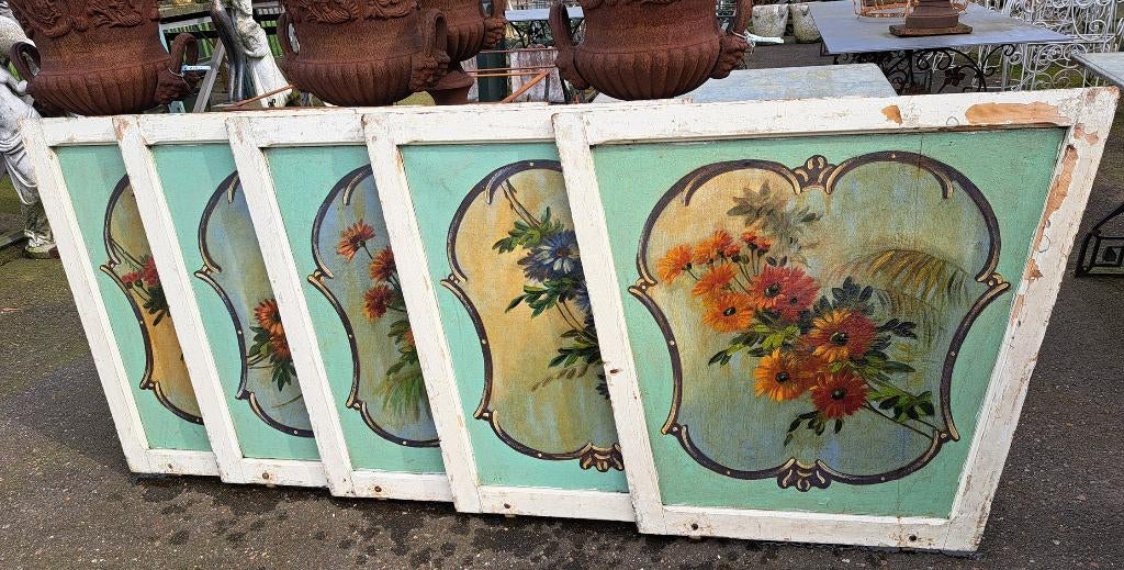 Antieke draaimolen of caroussel panelen herkomst Frankrijk, Antiek en Kunst, Ophalen