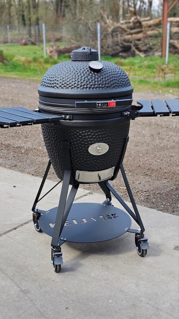 Keij Kamado Monolith Alfa Forni Solo Stove pizzaoven BBQ, Tuin en Terras, Houtskoolbarbecues, Ophalen, Nieuw, Met accessoires