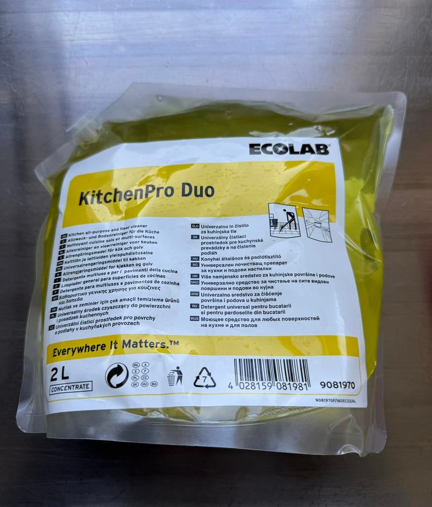 Ecolab Kitchenpro Duo - Reiniger 3 stuks, Ophalen of Verzenden, Schoonmaakmiddel