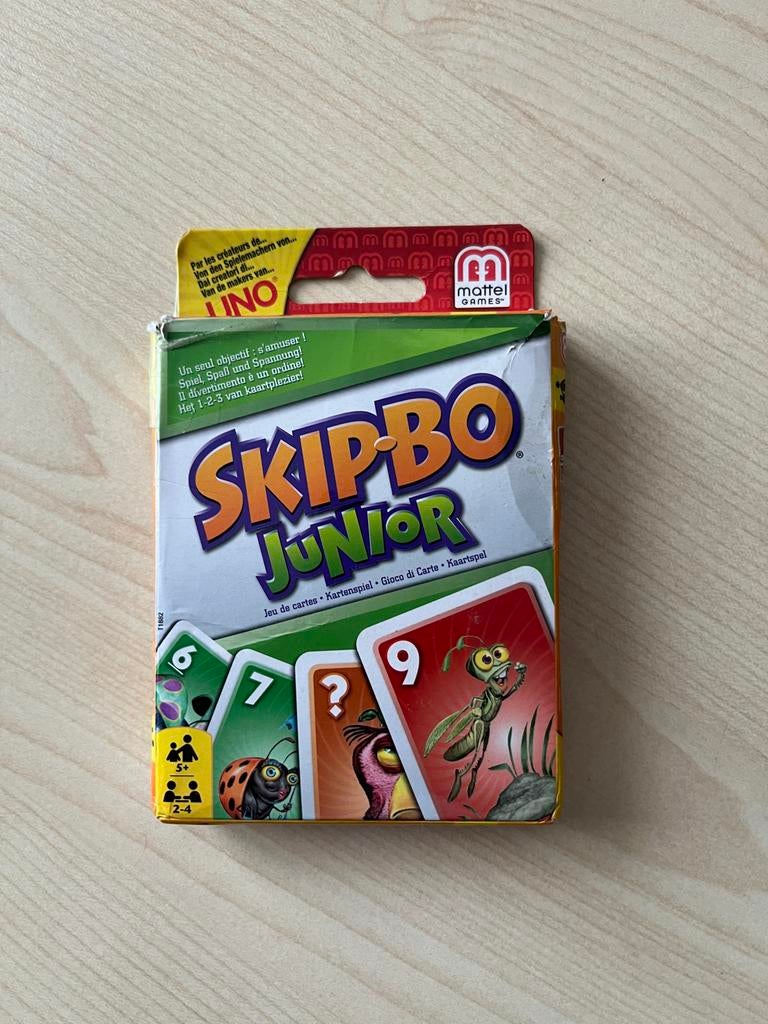 Skip Bo Junior Kaartspel - Leuk en Leerzaam!, Een of twee spelers, Ophalen of Verzenden, Zo goed als nieuw