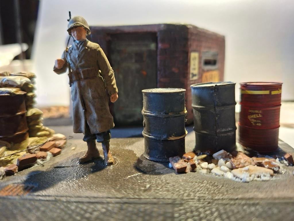 Diorama Air Raid Shelter, Ophalen of Verzenden, Gebruikt, 1:35 tot 1:50, Diorama