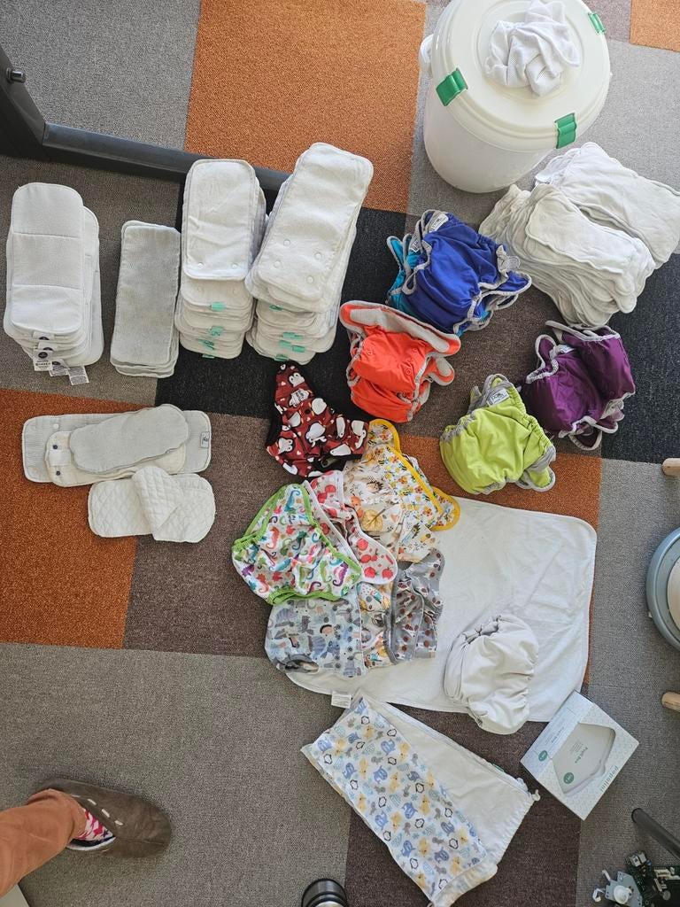 Complete set wasbare luiers, Ophalen of Verzenden, Gebruikt, Overige typen