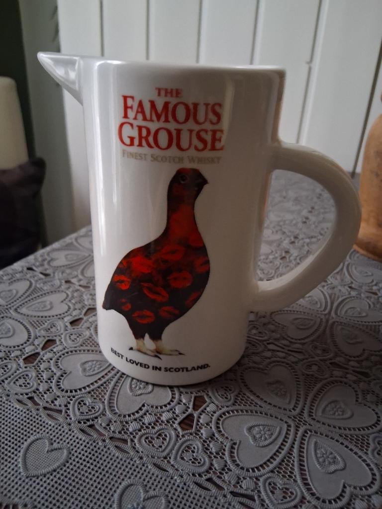 Wiskey kan famouse grouse aardewerk, Ophalen, Zo goed als nieuw, Gebruiksvoorwerp