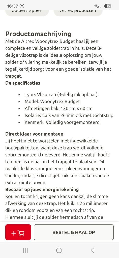 Zoldertrap, Ophalen, Nieuw, Trap, Minder dan 2 meter