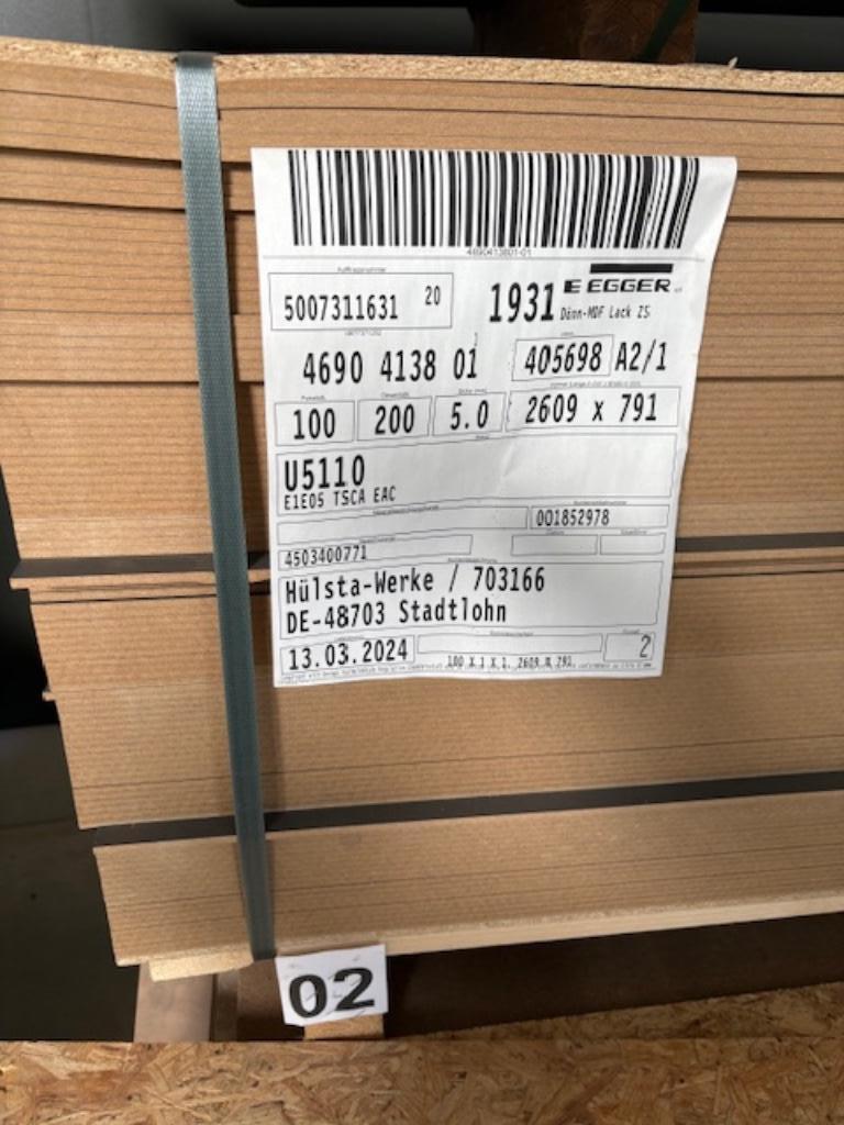MDF platen met lakfolie 5 mm dik Egger meubelplaat, Ophalen, Nieuw, Overige materialen, Minder dan 20 mm