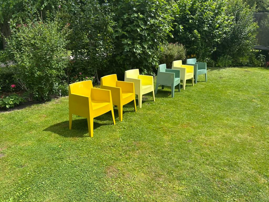 Tuinstoelen Philippe Starck Driade Toy Italians  design., Ophalen, Gebruikt, Kunststof, Stapelbaar