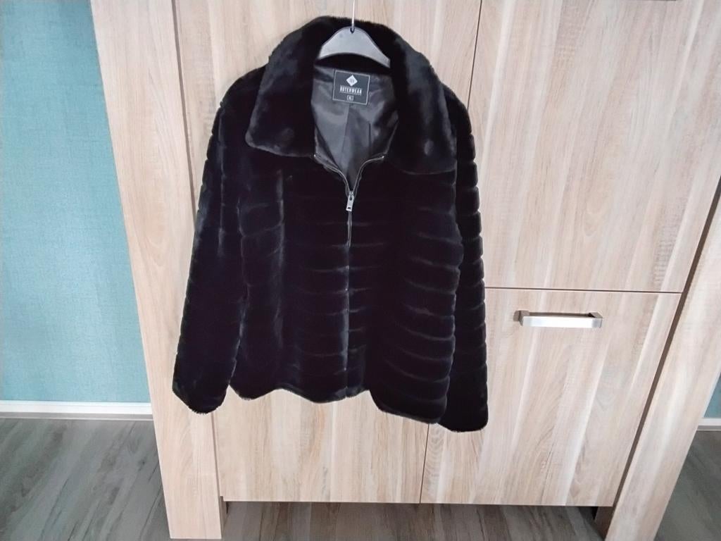 Bontjasje, Kleding | Dames, Jassen | Winter, Ophalen of Verzenden, Zo goed als nieuw, Maat 46/48 (XL) of groter, Zwart