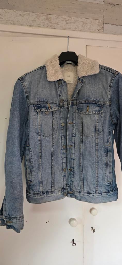 H&M spijkerjack met teddy voering, Ophalen of Verzenden, Zo goed als nieuw, H&M, Maat 48/50 (M)