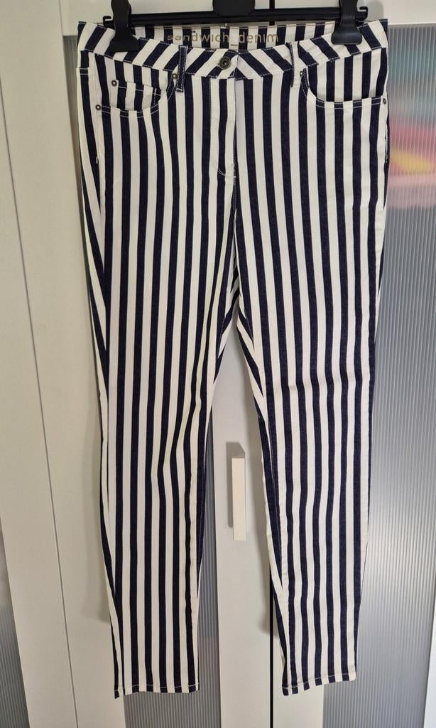 Streep broek van Sandwich, Blauw, Maat 42/44 (L), Nieuw, Ophalen of Verzenden