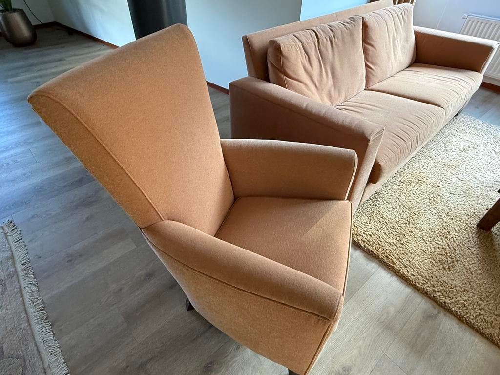 Nette bank met losse fauteuil, Ophalen, Zo goed als nieuw