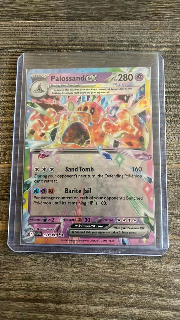 Palossand EX 091/191 Pokemon, Ophalen of Verzenden, Zo goed als nieuw