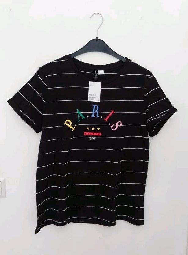 Dames H&M Divided T-shirt shirt top maat M NIEUW, Kleding | Dames, T-shirts, Maat 38/40 (M), H&M, Zwart, Nieuw