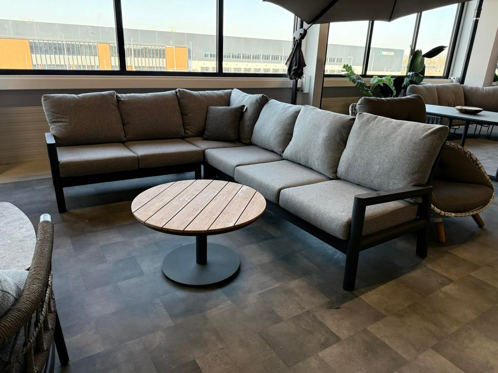 Corner hoek loungeset Charcoal, Ophalen, Zo goed als nieuw