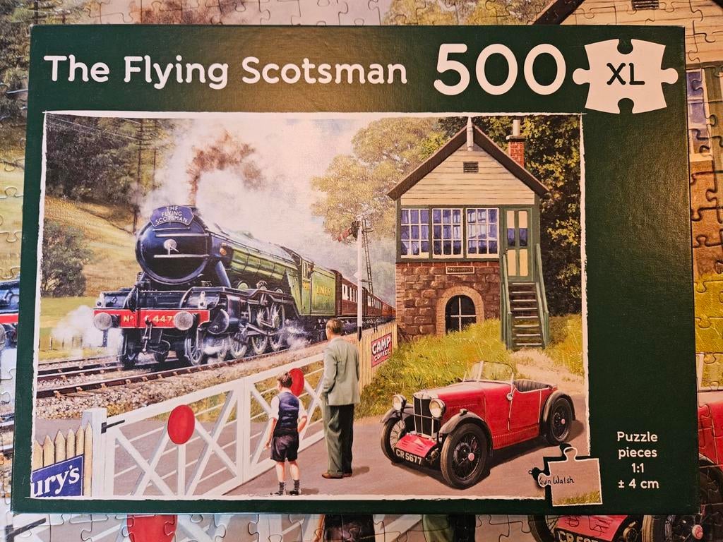 Puzzel 500 xl The Flying Scotsman, Ophalen of Verzenden, 500 t/m 1500 stukjes, Zo goed als nieuw
