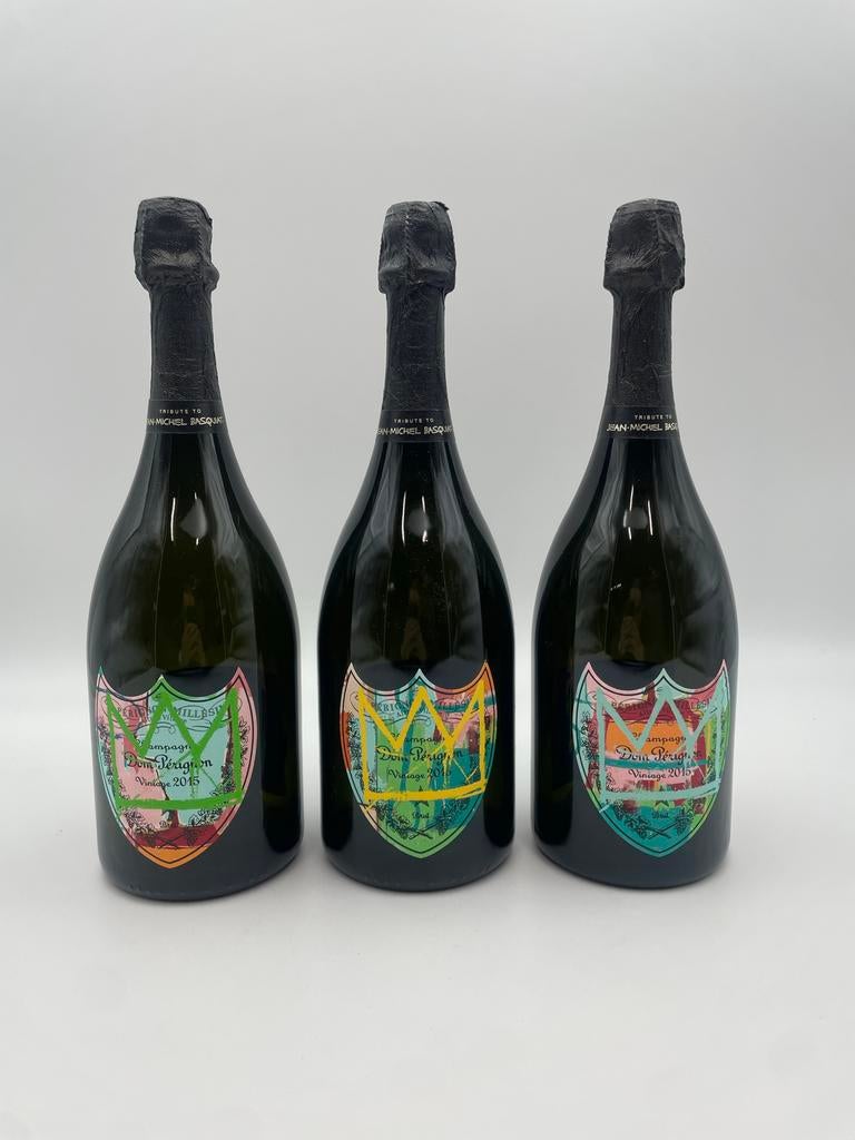 Dom Perignon 0,75L Dummy Flessen Michael Basquiat, Ophalen of Verzenden, Gebruikt, Frankrijk, Overige typen