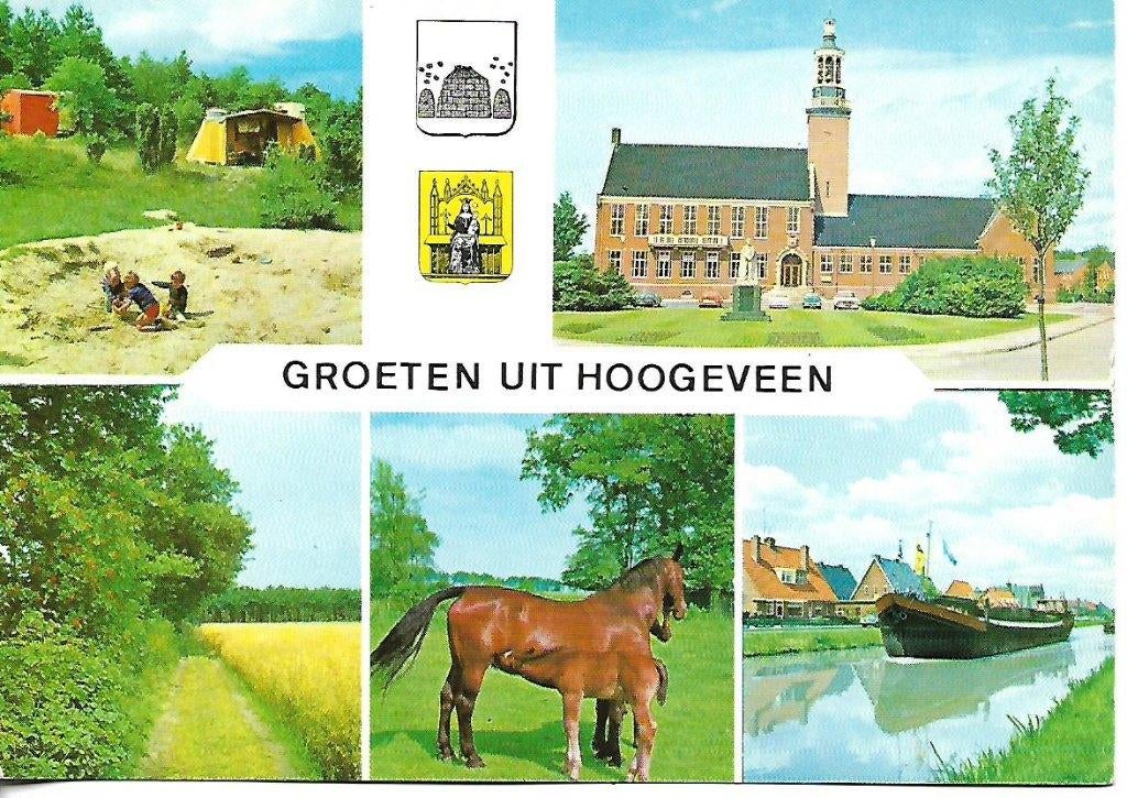 Hoogeveen- -5-luik., Verzenden, 1960 tot 1980, Gelopen, Drenthe