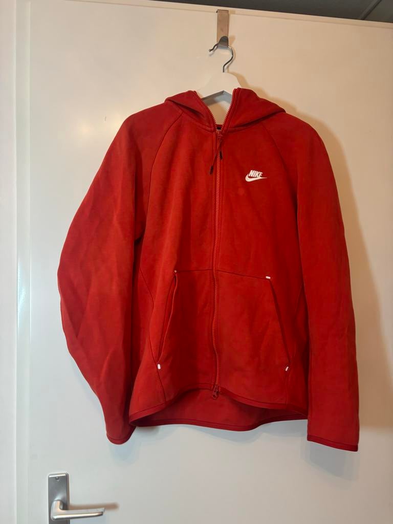 Nike Tech Fleece Hoodie Rood - Maat S, Verzenden, Gedragen, Maat 46 (S) of kleiner, Rood