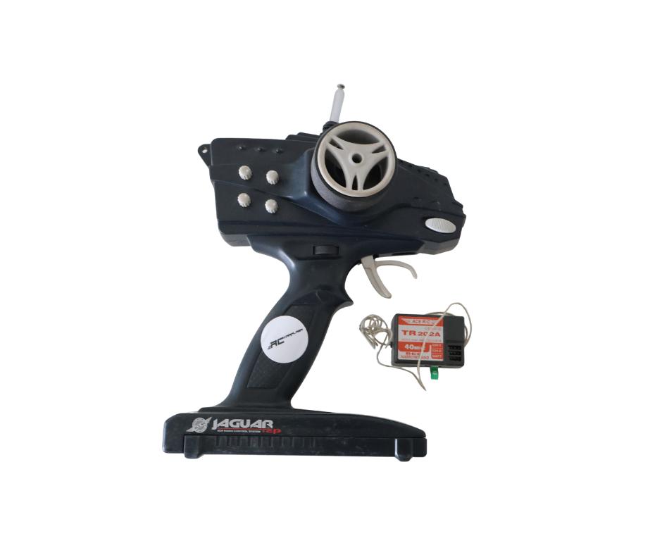 Jaguar zender 40mhz + ontvanger 40mhz rc, Ophalen of Verzenden, Gebruikt, Overige schalen, Onderdeel