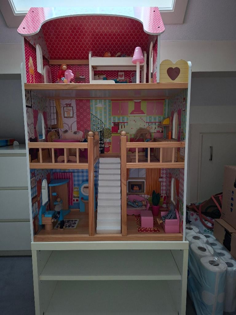 Poppenhuis, Kinderen en Baby's, Speelgoed | Poppenhuizen, Ophalen, Gebruikt, Poppenhuis