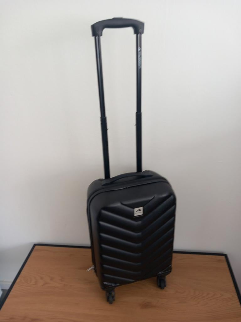 Spitsbergen Handbagage Koffer - Zwart, 55x32x20cm, Ophalen of Verzenden