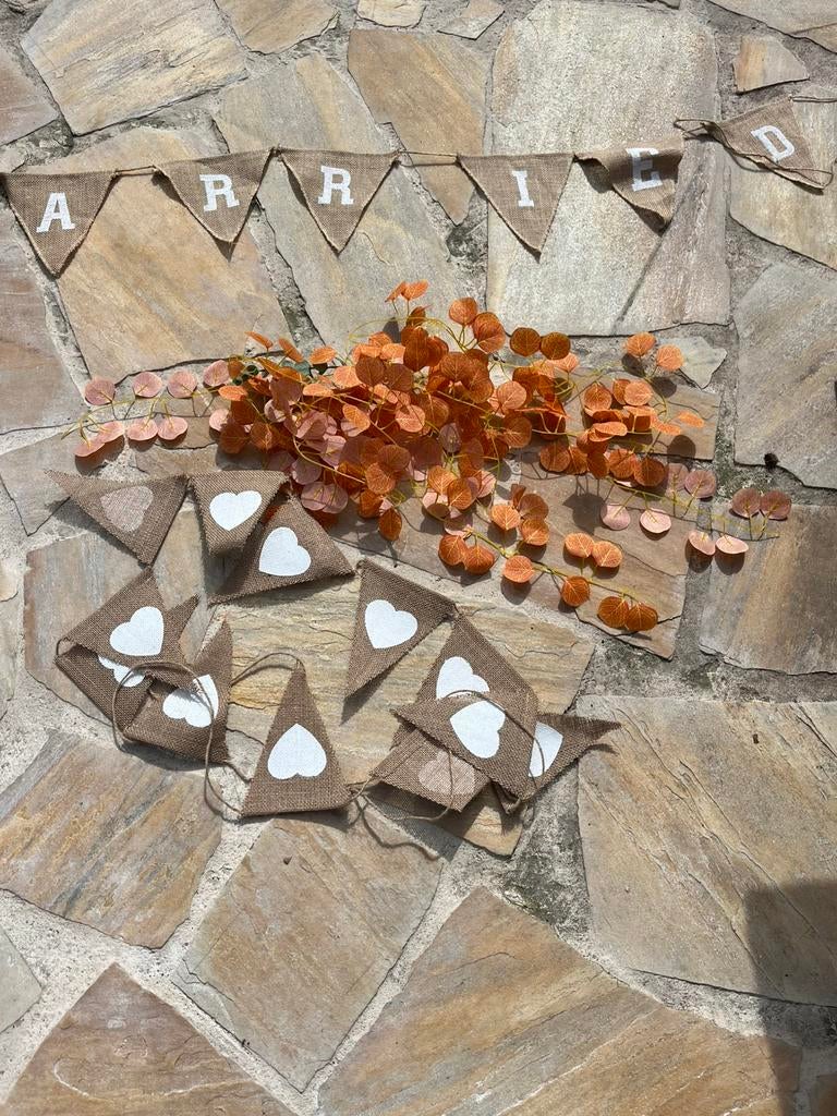 Lintjes en slinger versiering bruiloft, Ophalen of Verzenden, Zo goed als nieuw, Versiering, Geboorte of Huwelijk