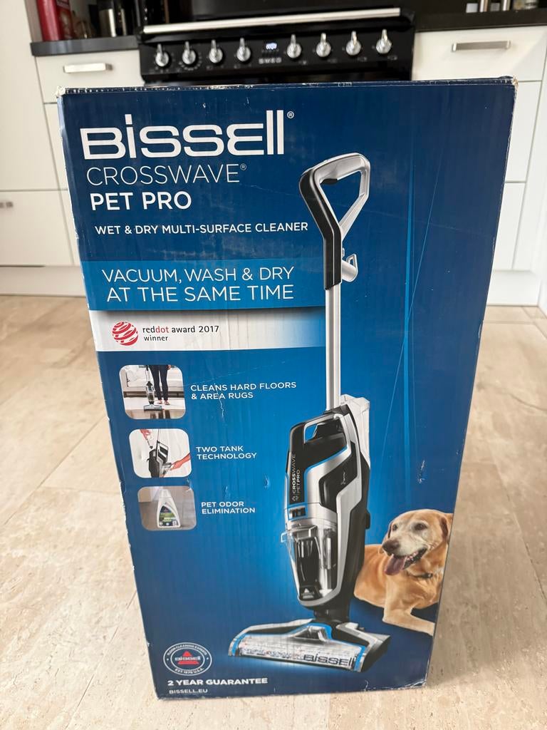 Nieuwe Bissell Crosswave Pet Pro Nat- & Droogzuiger, Nieuw, Ophalen of Verzenden, Waterstofzuiger, Minder dan 1200 watt