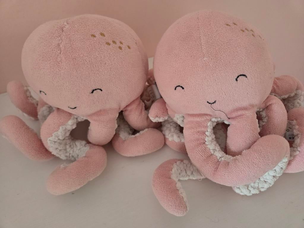 Little Dutch Octopus Knuffels (2 stuks), Kinderen en Baby's, Ophalen, Little Dutch, Overige typen, Roze