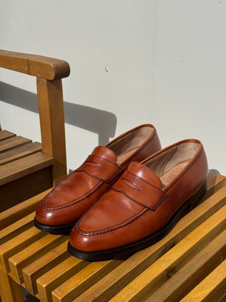 Crockett & Jones Boston 8,5UK / 42,5, Ophalen of Verzenden, Zo goed als nieuw, Bruin, Loafers