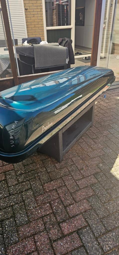 Nette Probox Sublima Dakkoffer - Hoogglans Metallic Groen, Auto diversen, Dakkoffers, Ophalen of Verzenden, Zo goed als nieuw