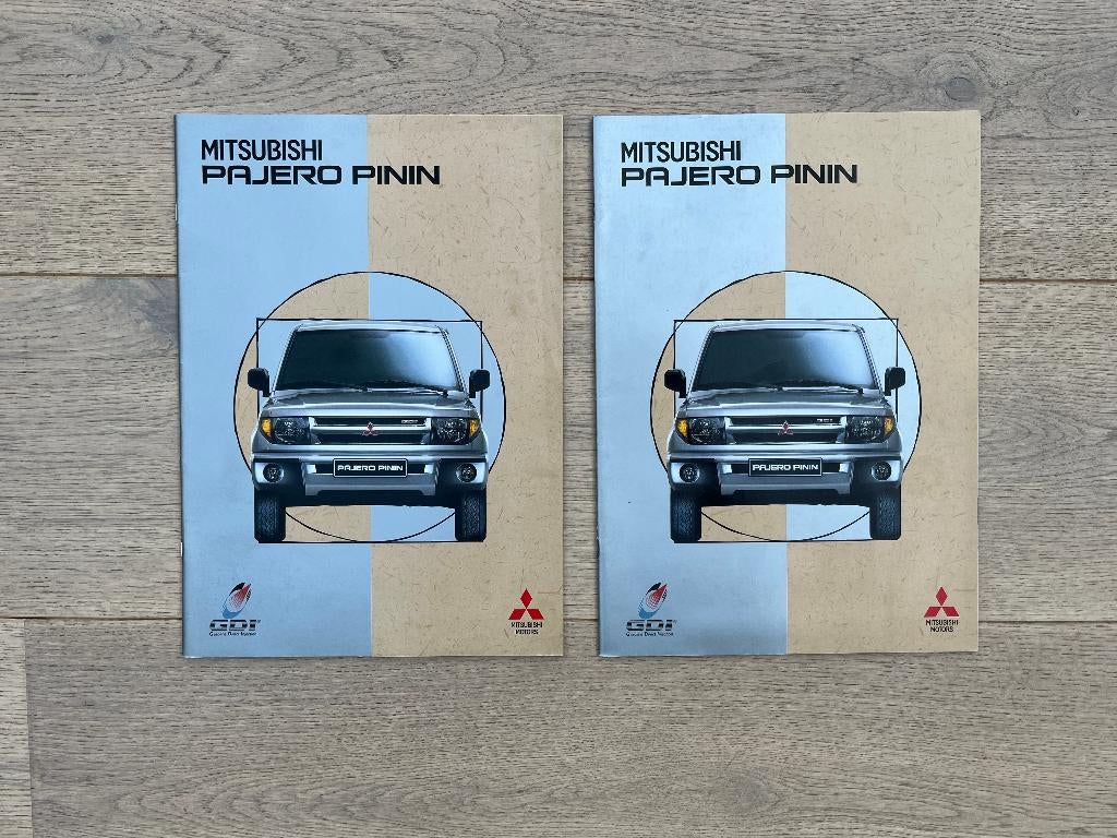 MITSUBISHI PAJERO PININ FOLDERS, Ophalen of Verzenden, Gelezen, Mitsubishi
