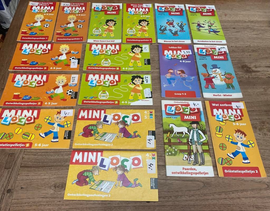Mini loco ontwikkeling/orientatie-oefeningen 4/5/6 jaar zgan, Kinderen en Baby's, Speelgoed | Educatief en Creatief, Zo goed als nieuw