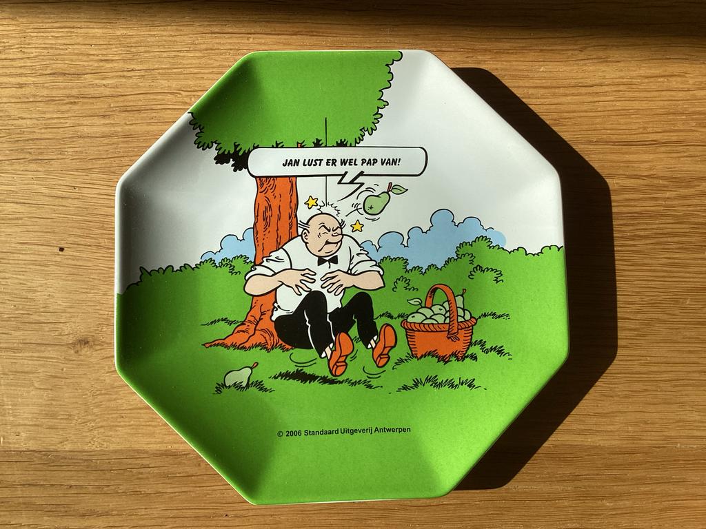 Suske en Wiske Ontbijtbordje Fruitmasters, Gebruikt, Keramiek, Ophalen of Verzenden, Bord(en)