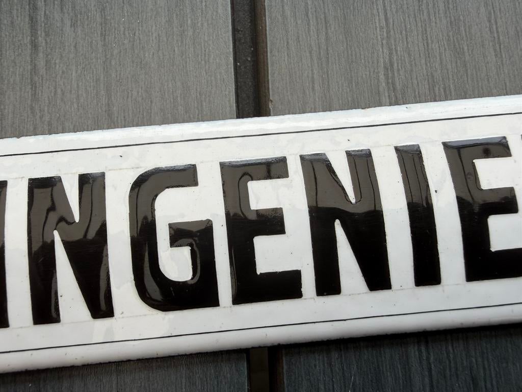 Emaille bordje WC Ingenieurs, Ophalen of Verzenden