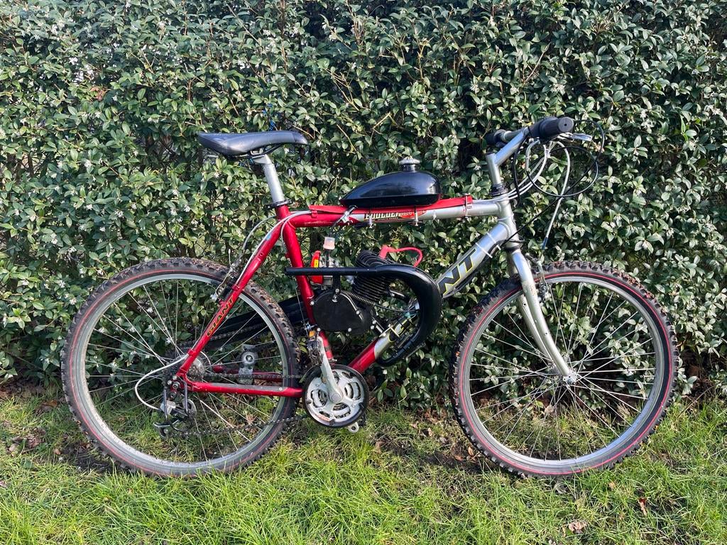 Giant Boulder 6061 mountainbike met 100cc motor, Ophalen, Gebruikt, Hardtail, Heren