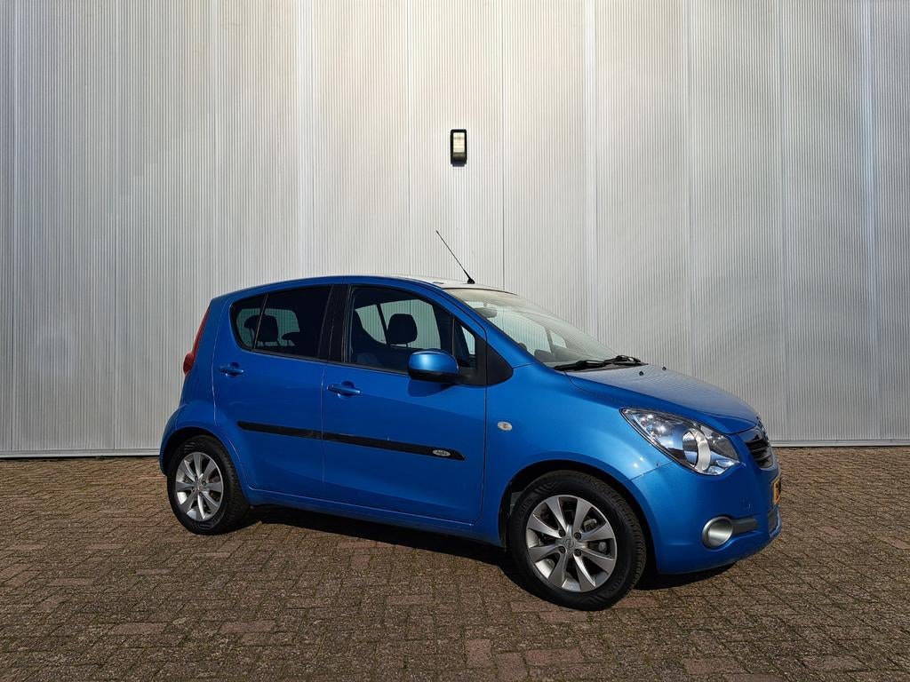 Opel Agila 1.0 12V 2014 5 deurs/hoog zit/lage kmstand!!, Voorwielaandrijving, Stof, 31 €/maand, Blauw
