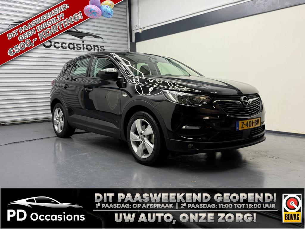 Opel Grandland X 1.6 225PK Turbo Plug-In Hybrid Business Edi, 4 cilinders, Leder en Stof, Zwart, Plug-in hybride