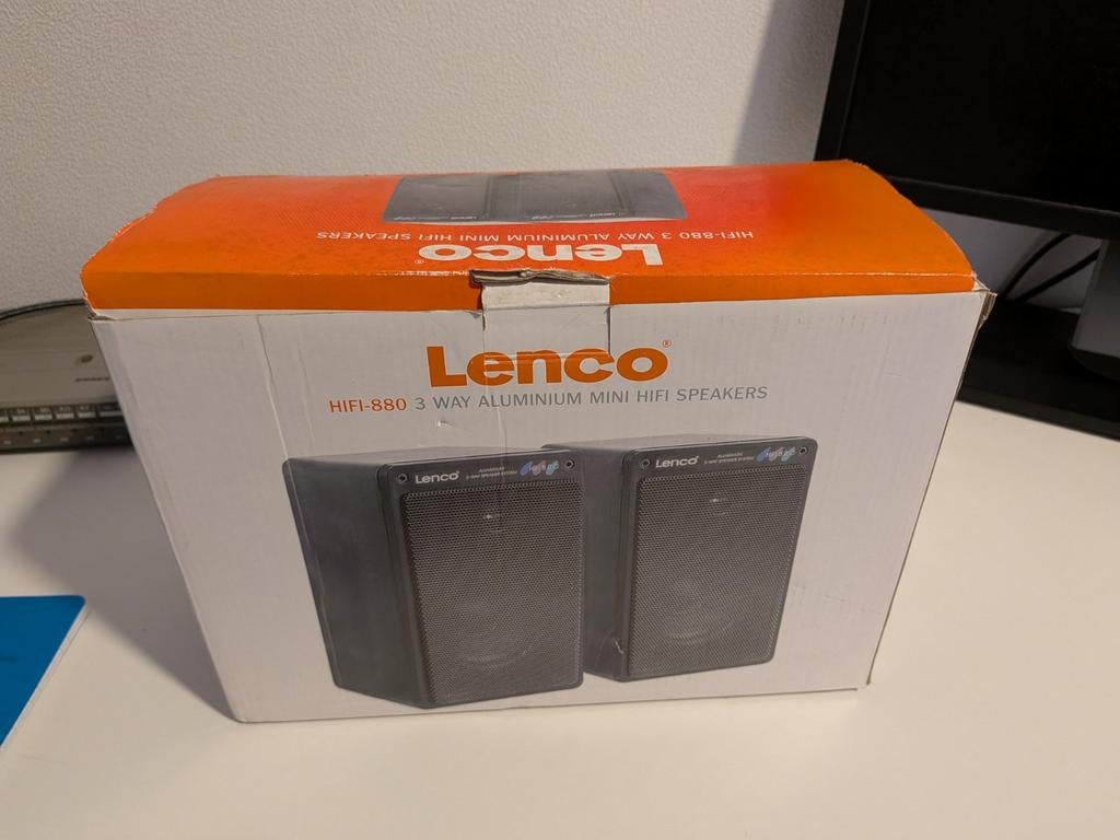 Lenco HIFI-880 3-weg Aluminium Mini Hifi Speakers, Overige merken, Nieuw, Ophalen of Verzenden, Minder dan 60 watt