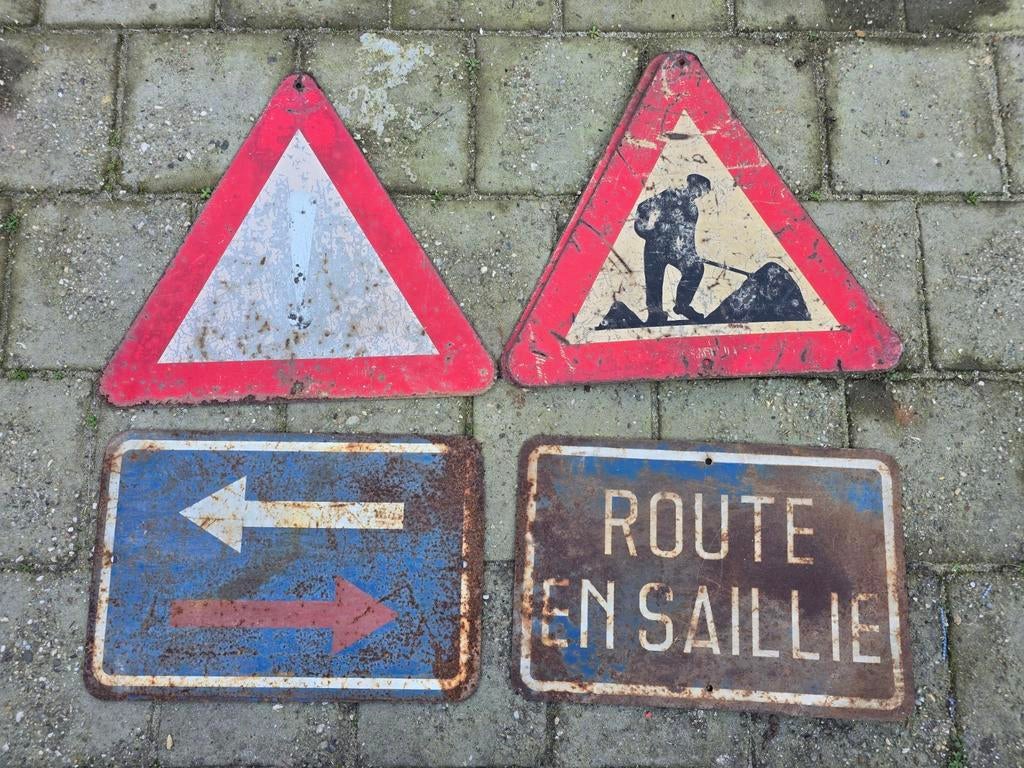 Oude Franse Verkeersborden - Diverse Borden, Ophalen